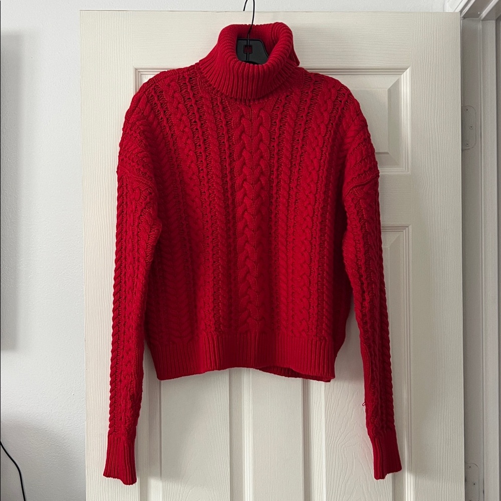 Ralph Lauren Vibrant Red Turtleneck Sweater 60% cotton - Picture 4 of 10